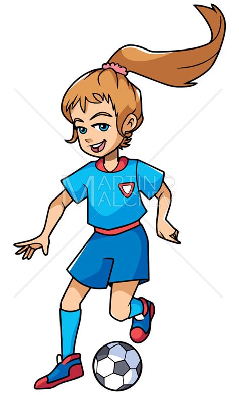 Girls Football Cartoon 的图像结果