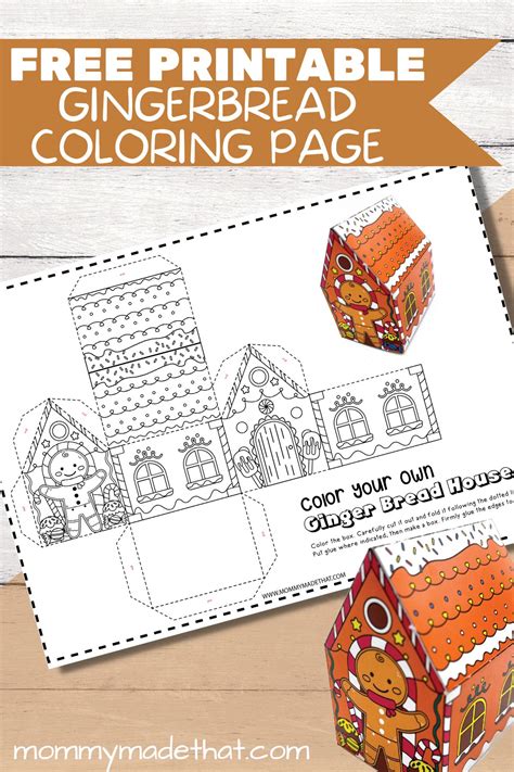 Free Printable Gingerbread House Templates
