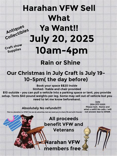Vfw Christmas in July , 1133 Hickory, Harahan, LA, Elmwood, 19 July ...