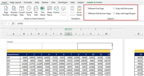 Image result for Insert Header Excel