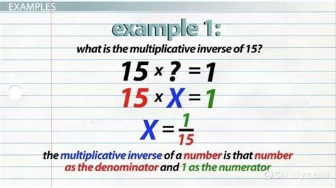 what is multiplicative inverse? - Brainly.in