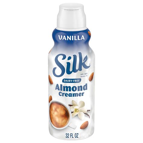 Silk Almond Creamer, Vanilla, Smooth, Lusciously Creamy Dairy Free and ...