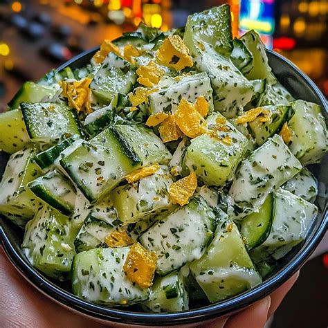 Cucumber Ranch Crack Salad - Lora Chef