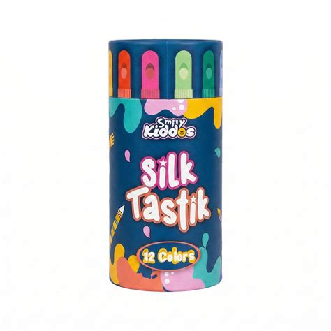 Smily Kiddos Silky Crayons 12 Colors | Premium Kids Art Supplies India