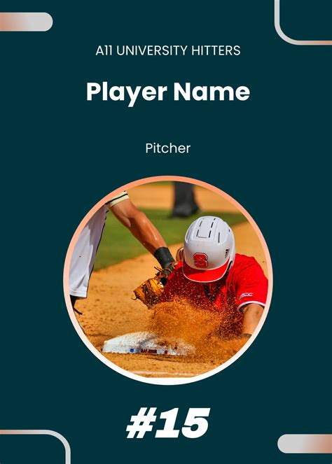Baseball Card Template 的图像结果