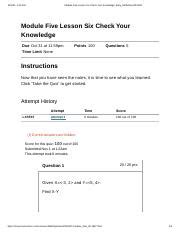 Image result for Module 6 Knowledge Check