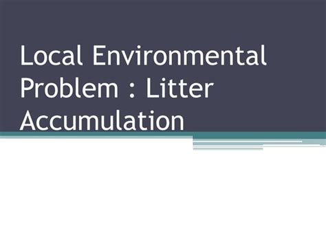 Image result for Environmental Problem On Local Level