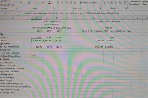 A B c D E FedEx Corporation Balance | Chegg.com