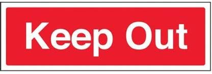 RLDigitalUnits Keep Out sign board Emergency Sign Price in India - Buy ...