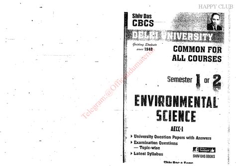 EVS 1st Year: Shivdas Book Overview and Key Concepts - Studocu