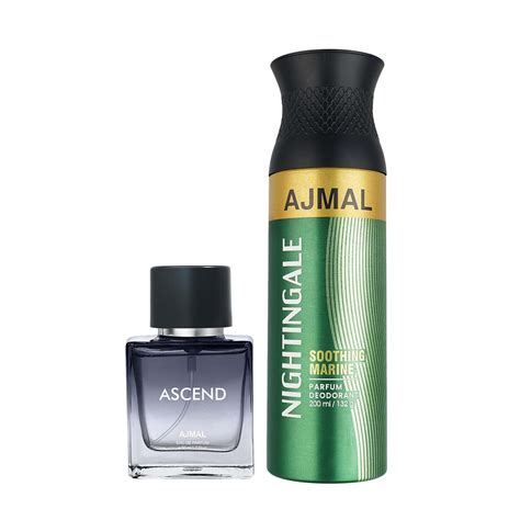 Ajmal ASCEND EDP 50 ML for Unisex and Ajmal NIGHTINGALE DEODORANT 200 ...