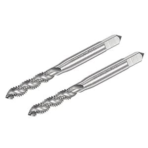 uxcell Spiral Flute Taps, 12-24 UNC 2B High Speed Steel (HSS) Uncoated ...
