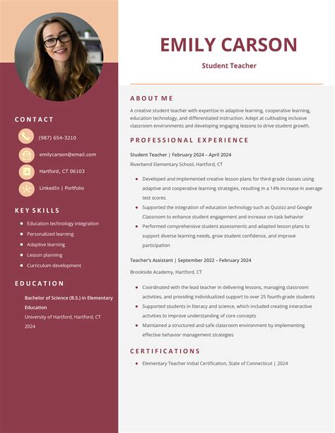 Best Student Teacher Resume Examples and Templates for 2025