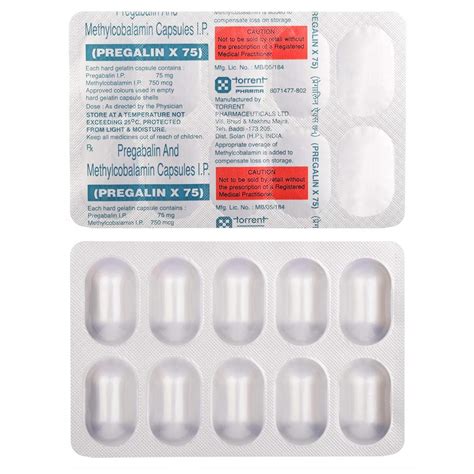 Pregalin X 75 - Strip of 10 Capsules : Amazon.in: Health & Personal Care