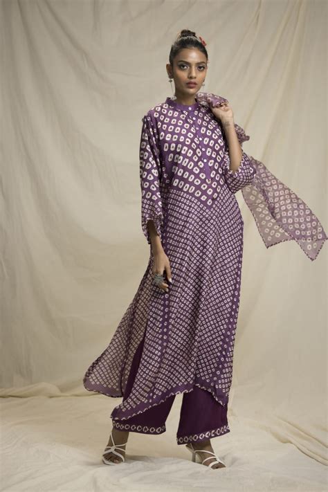 Buy - Rajdeep Ranawat plum tunic | Elan Store