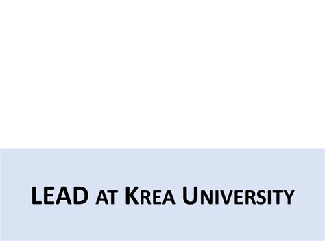 Job - P49 - Research Associate, MSME (STREE Project) @ LEAD at Krea ...