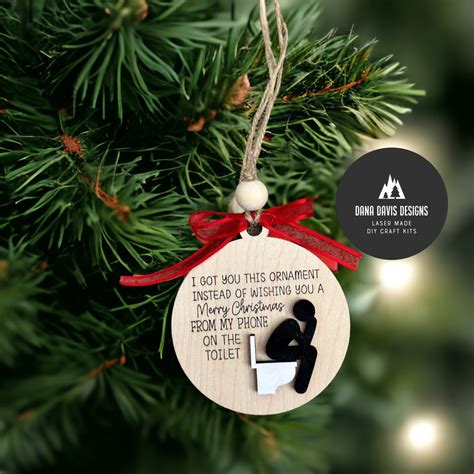 Funny Adult Christmas Ornament Svg Laser File SCORE - Etsy