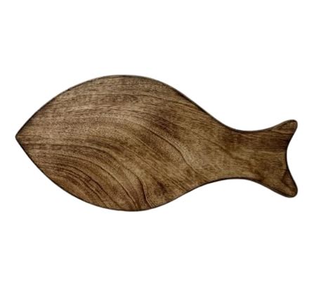 Buy Antique Wood Zone Handcrafted Fish Shaped Wooden Chopping Board for ...