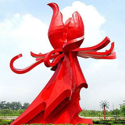 不锈钢莲花雕塑-雕塑风
