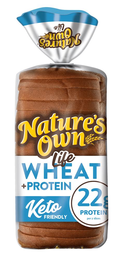 Nature's Own Life Wheat Plus Protein Bread, 22g Protein per 2 slices ...