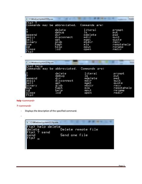 FTP Commands 的图像结果