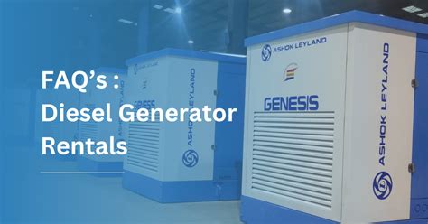 FAQ’s: Diesel Generator Rentals