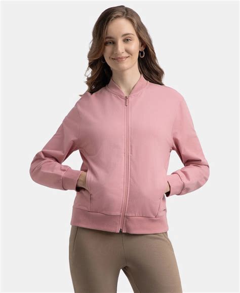 Buy Super Combed Cotton French Terry Drop Shoulder Styled Jacket with ...