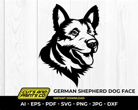 German Shepherd Svg Dog Svg Dog Logo Pet Lovers Cool Dog - Etsy India