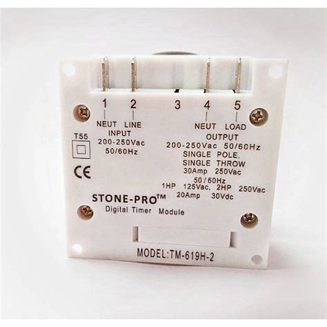 Digital Timer Programmable Controller TM 619 4 PIN 30AMP Timer Switch ...