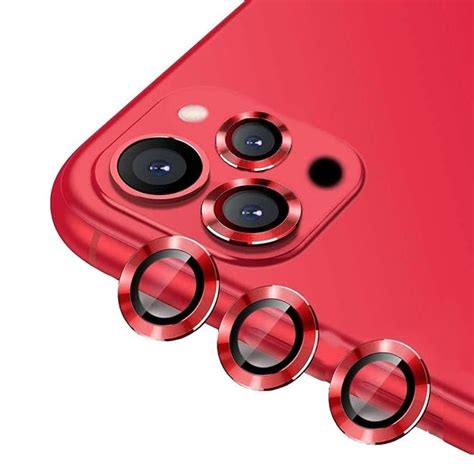 Red Metallic camera ring lens guard for Apple iphone 14 Pro Max – The Hatke