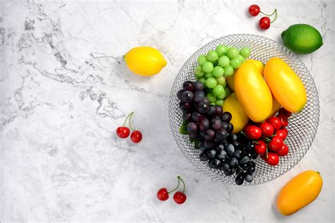 IBERG Mesh Fruit Bowl Decorative Fruit Basket Holder for Kitchen ...