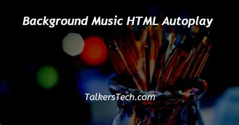 Image result for HTML Add Background Music