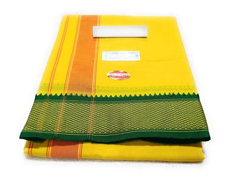 Buy MPS cotton Cool Padayappa men's 9x5 cotton dhoti+towel with Big ...