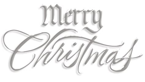 Merry Christmas Word PNG Transparent Images