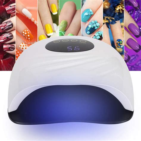 LED UV Gel Nail Polish Dryer Lamp, Quick-Drying Multiple Timer Portable ...