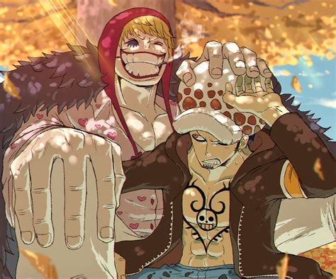 One Piece HD Wallpaper: Donquixote Rosinante & Trafalgar Law Anime ...