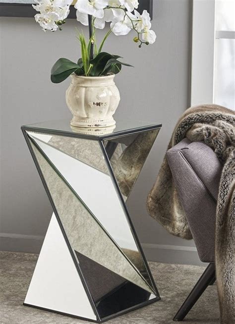 Image result for Mirrored Side Table