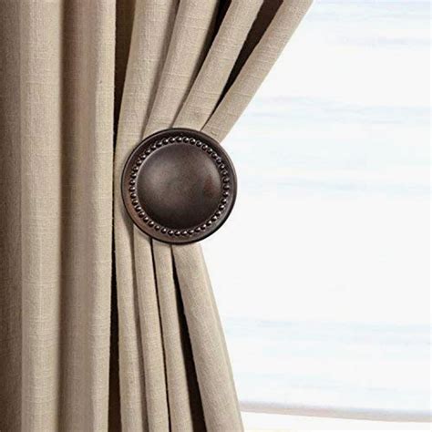Buy DECO WINDOW Set of 2 Iron Curtain Holdbacks - Brown Oil Rubbed from ...