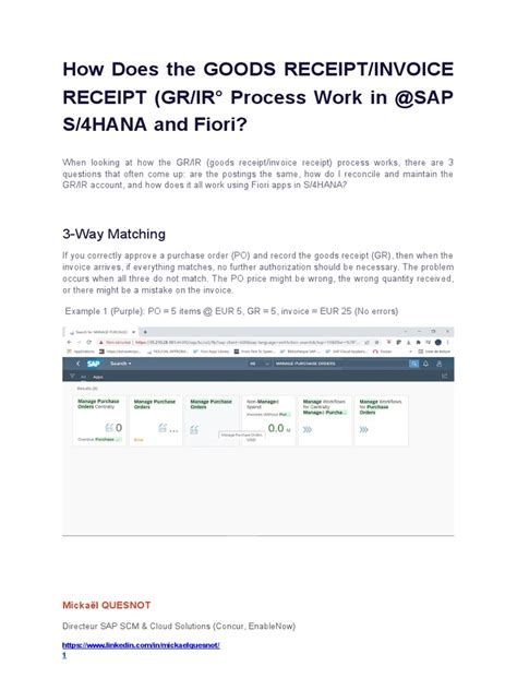 Image result for SAP GR/IR Process ECC