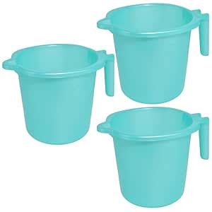 Morvi Dyna Big 1500 ml Plastic Bath Mug|Easy Grip Handle|Strong ...