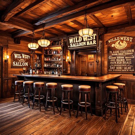 Playground - Wild west saloon bar in 2024 | Saloon decor, Pub interior ...