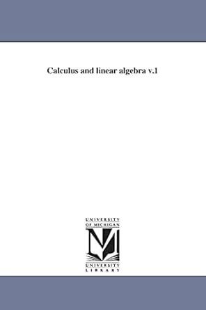 Buy Calculus and linear algebra: 1 Book Online at Low Prices in India ...