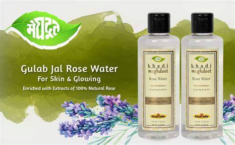 Khadi Meghdoot Natural Ayurvedic Suddh Gulab Jal |Gulab Jal Rose Water ...