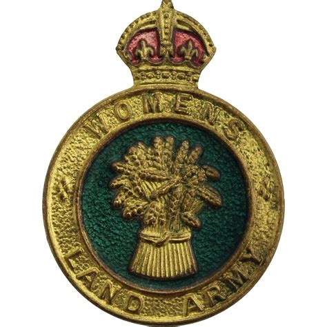 WW2 Womens Land Army WLA (Women's) Lapel Badge - British Military Badges