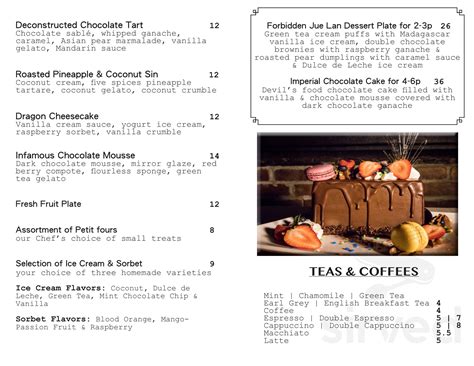 Jue Lan Club menu in New York, New York, USA