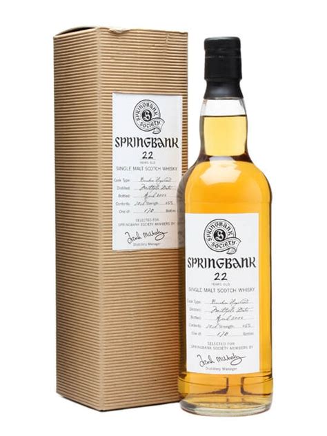 Springbank 22 Year Old - Committee Bottling Scotch Whisky : The Whisky ...