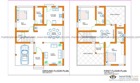 3 BHK 1600 Sq.Ft House Plan - Kerala house plan - Kerala home design ...