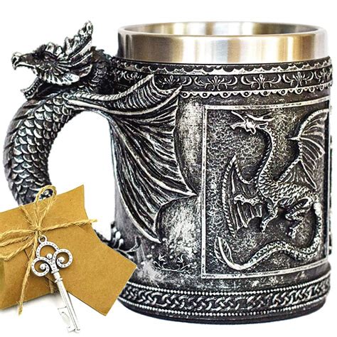 Buy Medieval GOT Dragon D&D Game Mug of Thrones Merchandise Beer Steins ...