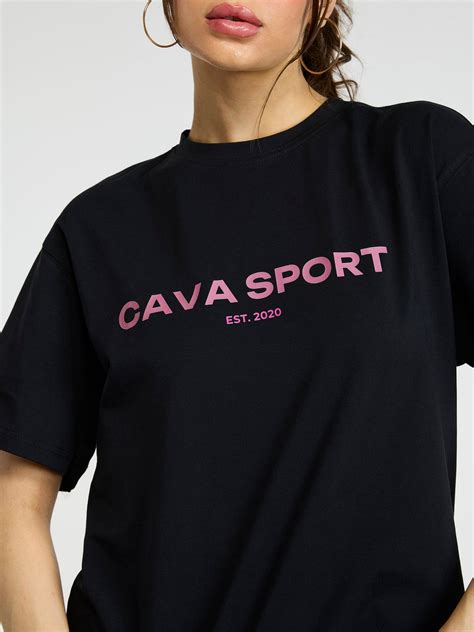 Black Love All Oversized Printed Tee - Women – CAVA Athleisure Pvt Ltd