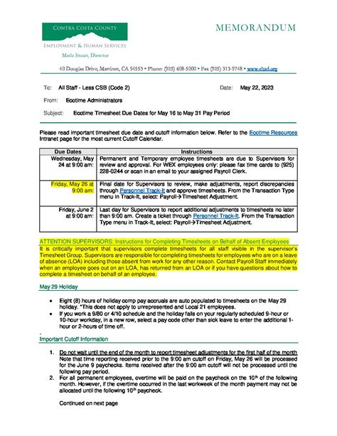 Fälligkeitstermine der Ecotime-Stundenzettel für den Zahlungszeitraum ...